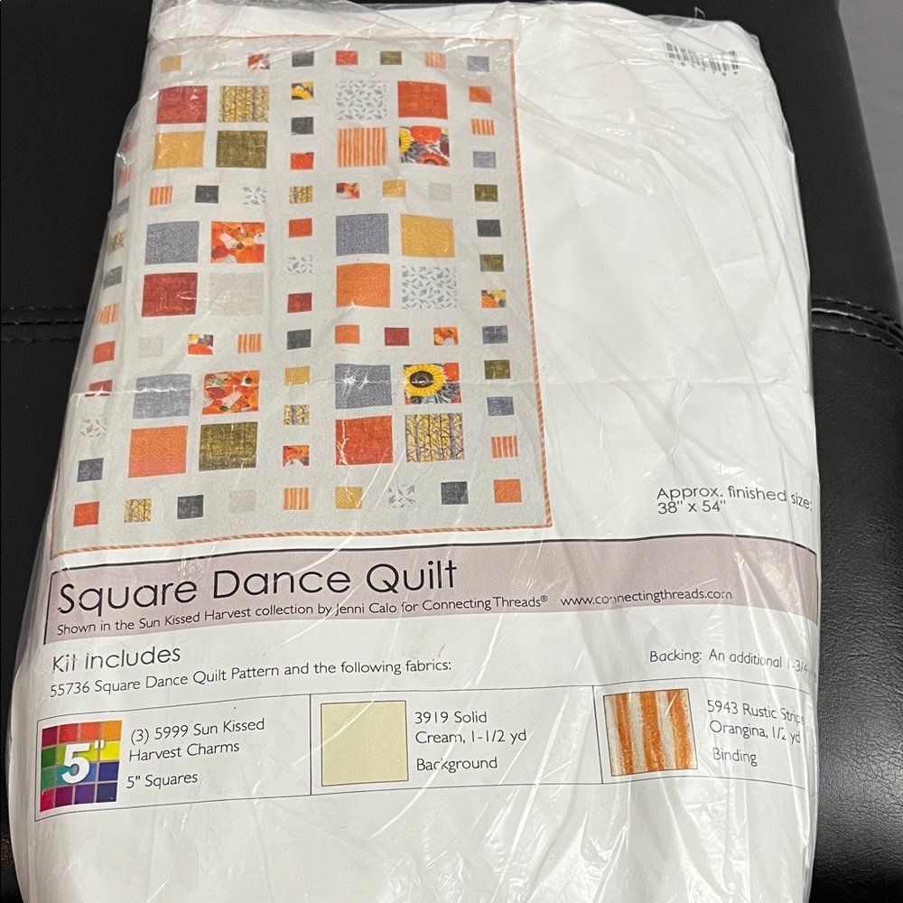 Patchwork Quilt Kit - Sun Kissed Harvest Square Dance Quilt